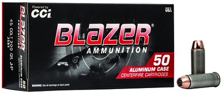 CCI Blazer 45 Colt Handgun Ammunition 200gr JHP 50 Rounds
