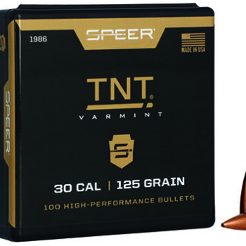 Speer TNT 30 Caliber 125 Grain Jacketed Hollow Point Rifle Ammunition 100 Rounds