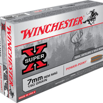 Winchester Super X 7mm Remington Mag 150gr Power Point Rifle Ammunition 20 Rounds