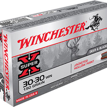 Winchester Super X 30-30 Win 150gr Jacketed Hollow Point Rifle Ammunition 20 Rounds Per Box