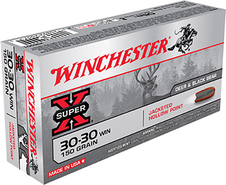 Winchester Super X 30-30 Win 150gr Jacketed Hollow Point Rifle Ammunition 20 Rounds Per Box 3 Winchester Super X 30-30 Win 150gr Jacketed Hollow Point Rifle Ammunition 20 Rounds Per Box
