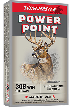 Winchester 308 Winchester 180 Grain Power-Point Rifle Ammunition 20 Rounds