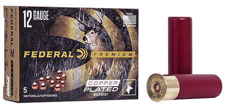 Federal Premium 12ga 3" 1-7/8oz 00 Buckshot 5/Box 50/Case