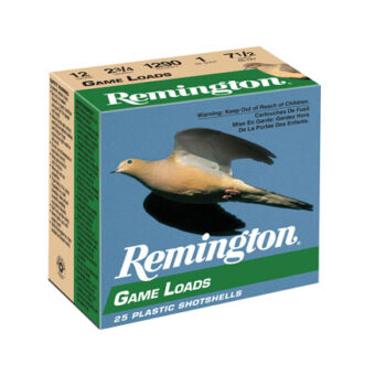 Remington Game Load 12 Gauge 2.75″ 1oz 7.5 Shot Shells 25 Rounds