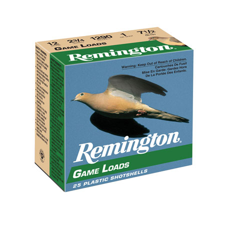 Remington Game Load 12 Gauge 2.75″ 1oz 7.5 Shot Shells 25 Rounds 3 Remington Game Load 12 Gauge 2.75″ 1oz 7.5 Shot Shells 25 Rounds