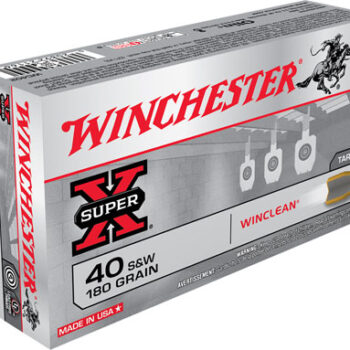 Winchester Super X 40 S&W 180gr WinClean Brass Enclosed Base Ammunition