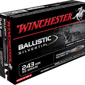 Winchester 243 Win Silvertip Ammunition 55 Grain Polymer Tip 20 Rounds