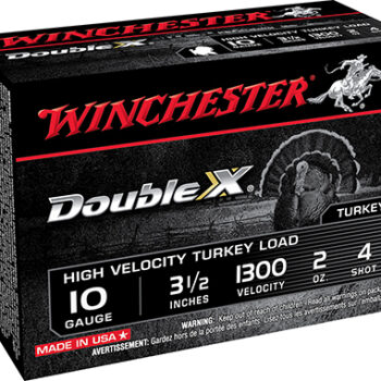 Winchester Double X High Velocity Turkey Ammunition 10 Gauge 3.5" 2oz 4 Shot for Shotguns