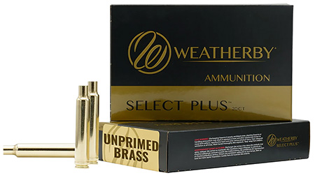 Weatherby Select Plus Unprimed 7mm Weatherby Magnum Rifle Brass 20 Count