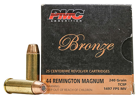 PMC Bronze .44 Remington Mag 240gr Truncated Cone Soft Point Ammunition 25 Rounds