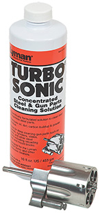 Lyman Turbo Sonic Gun Cleaner Solution for Parts - Removes Grease Dust Oil - 16 oz