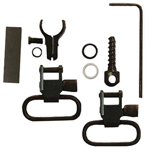 Mossberg 500 Series Shotgun 1" Black Steel Barrel Band Swivel Set