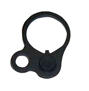 Brownells PM140B Single Point Sling Attachment Plate Black Oxide Steel Ambidextrous
