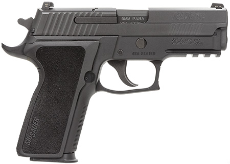 Sig Sauer P229 Compact Enhanced Elite CA Compliant 9mm Luger, 10+1, 3.90" Barrel, Black Hardcoat Anodized Finish, Black 1-Piece Ergo Grip
