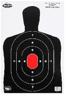Birchwood Casey Dirty Bird BC-27 Silhouette Pistol Target 12x18 inch Black/White 8-Pack