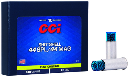 CCI Pest Control 44 Special/44 Remington Mag 140gr #9 Shot Shotshells 10 Rounds