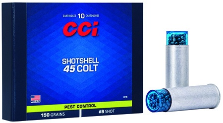 CCI Pest Control Shotshell .45 Colt 150gr #9 Shot 10 Rounds per Box 20