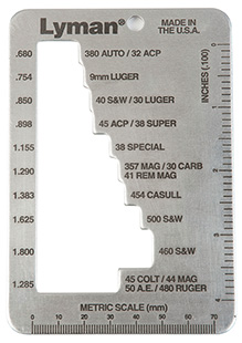 Lyman E-Zee Case Length Gauge for Pistols Revolvers