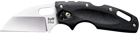 Cold Steel Tuff Lite Folding Knife 2.5" AUS-8A Sheepsfoot Blade Black Griv-Ex Handle