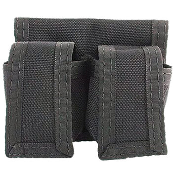 HKS Speed Loader Case 100B Double Black Cordura Hook and Loop
