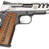 Smith & Wesson 1911 Performance Center .45 ACP, 4.25" Throated Barrel, 8+1 Capacity, Black Scandium Frame, Ported Matte Stainless Steel Slide, G10 Custom Wood Grip, Ambidextrous Safety 1 84202