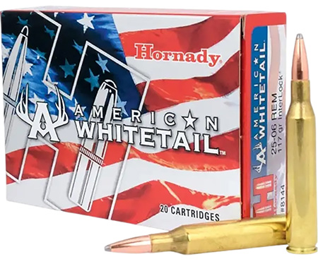 Hornady American Whitetail .25-06 Rem 117gr InterLock Boat Tail Soft Point, 20-Box/10-Case 3 Hornady American Whitetail .25-06 Rem 117gr InterLock Boat Tail Soft Point, 20-Box/10-Case
