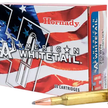 Hornady 270 Winchester American Whitetail InterLock Spire Point 130gr Rifle Ammunition 20 Rounds
