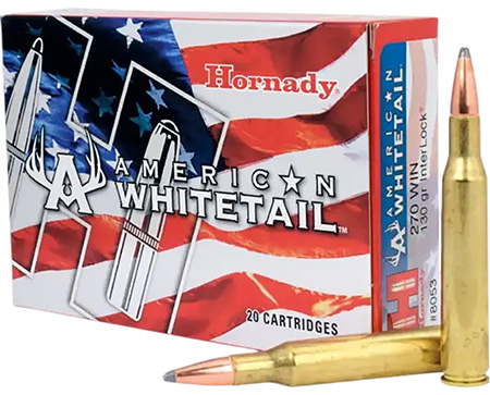 Hornady 270 Winchester American Whitetail InterLock Spire Point 130gr Rifle Ammunition 20 Rounds 3 Hornady 270 Winchester American Whitetail InterLock Spire Point 130gr Rifle Ammunition 20 Rounds