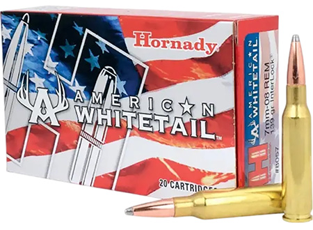 Hornady American Whitetail 7mm-08 Remington 139gr InterLock Spire Point Rifle Ammunition