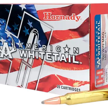 Hornady American Whitetail 300 Winchester Mag 150 Grain InterLock Spire Point Rifle Ammunition