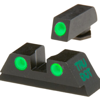 Meprolight Tru-Dot Adjustable Sights for Glock 42 - Green Tritium White Outline Front & Rear Sights