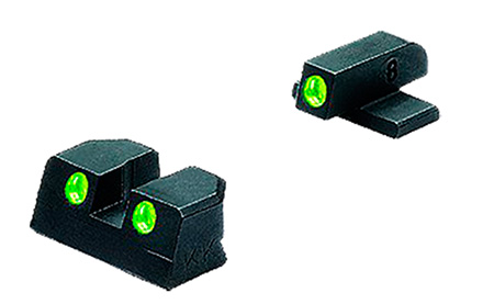 Meprolight Front & Rear Tritium Night Sights Green White Outline for Sig Sauer P-Series Pistols