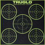 TruGlo TG11A6 Tru-See Splatter Target - Black/Green Self-Adhesive Heavy Paper 6-Pack with Pasters 1 85825
