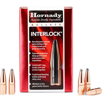 Hornady 3072 InterLock  30 Cal .308 180 gr Boat Tail Spire Point 100 Per Box/ 15 Case