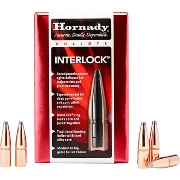 Hornady 3140 InterLock  7.62mm .310 123 gr Soft Point 100 Per Box/ 25 Case