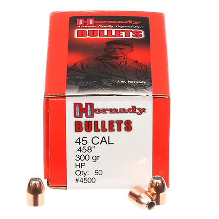 Hornady .458 Interlock Hollow Point 300gr Hunting Bullets - 50 Count Box 15 Boxes Case
