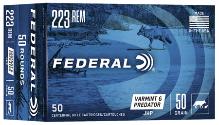 Federal American Eagle .223 Remington 50gr JHP Varmint & Predator Ammunition 50 Rounds Per Box