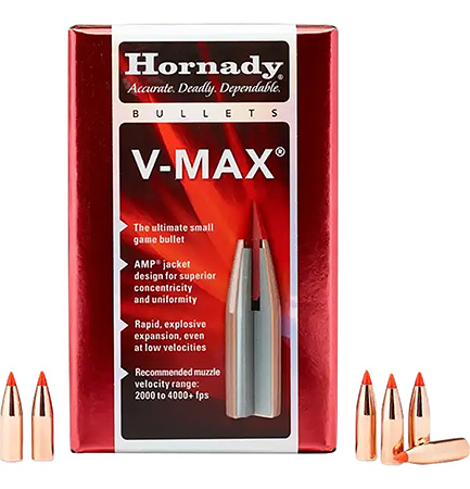 Hornady 6mm .243 75gr V-Max Polymer Tip Boat Tail Bullets 100 Count Box 3 Hornady 6mm .243 75gr V-Max Polymer Tip Boat Tail Bullets 100 Count Box