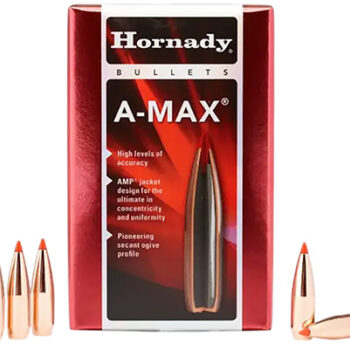 Hornady 30502 A-MAX  30 Cal .308 168 gr A Max 100 Per Box/ 15 Case