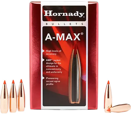 Hornady 30502 A-MAX 30 Cal .308 168 gr A Max 100 Per Box/ 15 Case 3 Hornady 30502 A-MAX 30 Cal .308 168 gr A Max 100 Per Box/ 15 Case