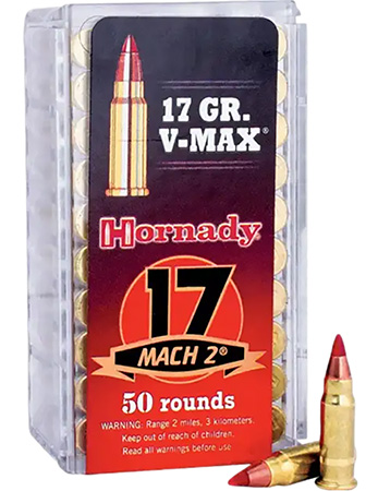 Hornady Varmint Express 17 HMR V-Max Polymer Tip 17gr Ammo 50 Rounds