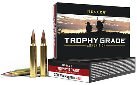 Nosler Trophy Grade Long-Range .300 Win Mag 190gr AccuBond Spitzer Ammo - 20 Rounds Per Box