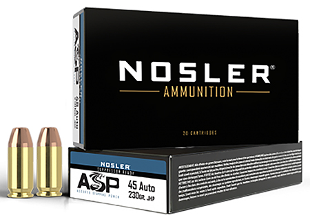 Nosler 45 ACP 230gr JHP Ammunition 50 Rounds