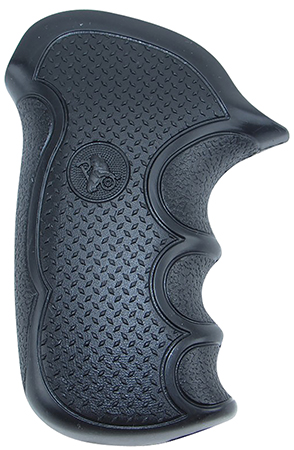 Taurus Compact Public Defender Pistol Grip - Pachmayr Diamond Pro Black Rubber Finger Grooves