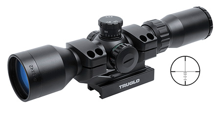 TruGlo Tru-Brite 30 3-9x42mm Scope Black Matte Finish 1" Tube Illuminated Duplex Mil-Dot 28.8-12.1 ft @ 100 yds FOV