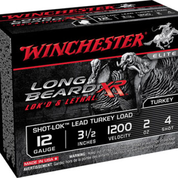 Winchester Long Beard XR 12 Gauge 2oz 4 Shot Ammunition 3.5" Shell Length Shot-Lok Turkey Load