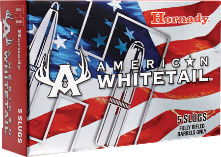 Hornady 86271 American Whitetail 12 Gauge 2.75" 1oz InterLock Slugs 5 Rounds Box of 20