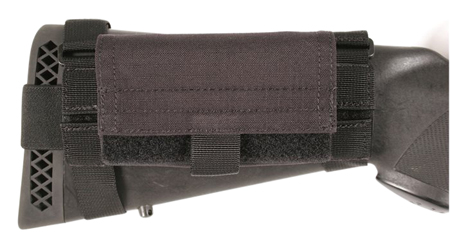 Blackhawk 52BS02BK Buttstock Ammo Pouch 5 Shell Nylon Ripstop Black Ambidextrous