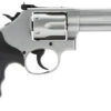 Smith & Wesson Model 66 .357 Mag/.38 S&W Special +P 4.25" Stainless Steel Barrel, 6-Shot, Matte Stainless Steel K-Frame, Red Ramp Front Sight, White Outline Rear Sight, Internal Lock 1 90975