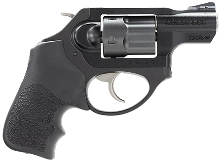 Ruger LCRx 38 Special +P Revolver, 5-Round, 1.87" Barrel, Black, Hogue Tamer Grip, Exposed Hammer, Transfer Bar Safety